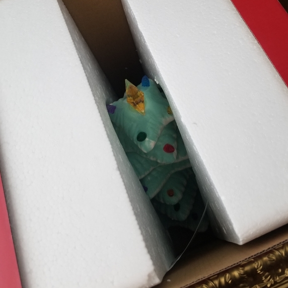 ❗Mr. Christmas Tiffany Blue Retro 16" Ceramic Tree with Lights❗ - Picture 8 of 8